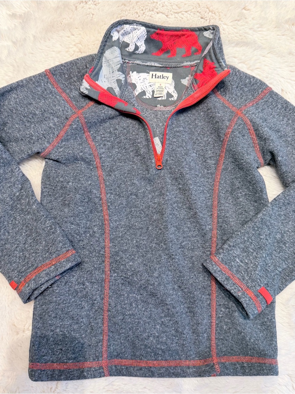 Hatley Zip Up Fleece Sweater Size 5